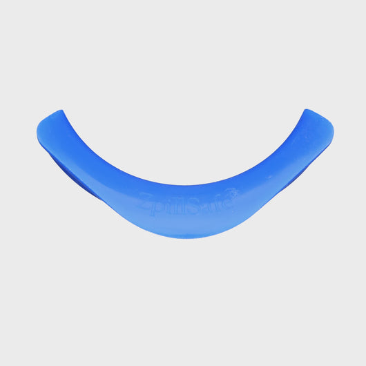 zpillsafe close fit silicone funnel in blue color rotating video